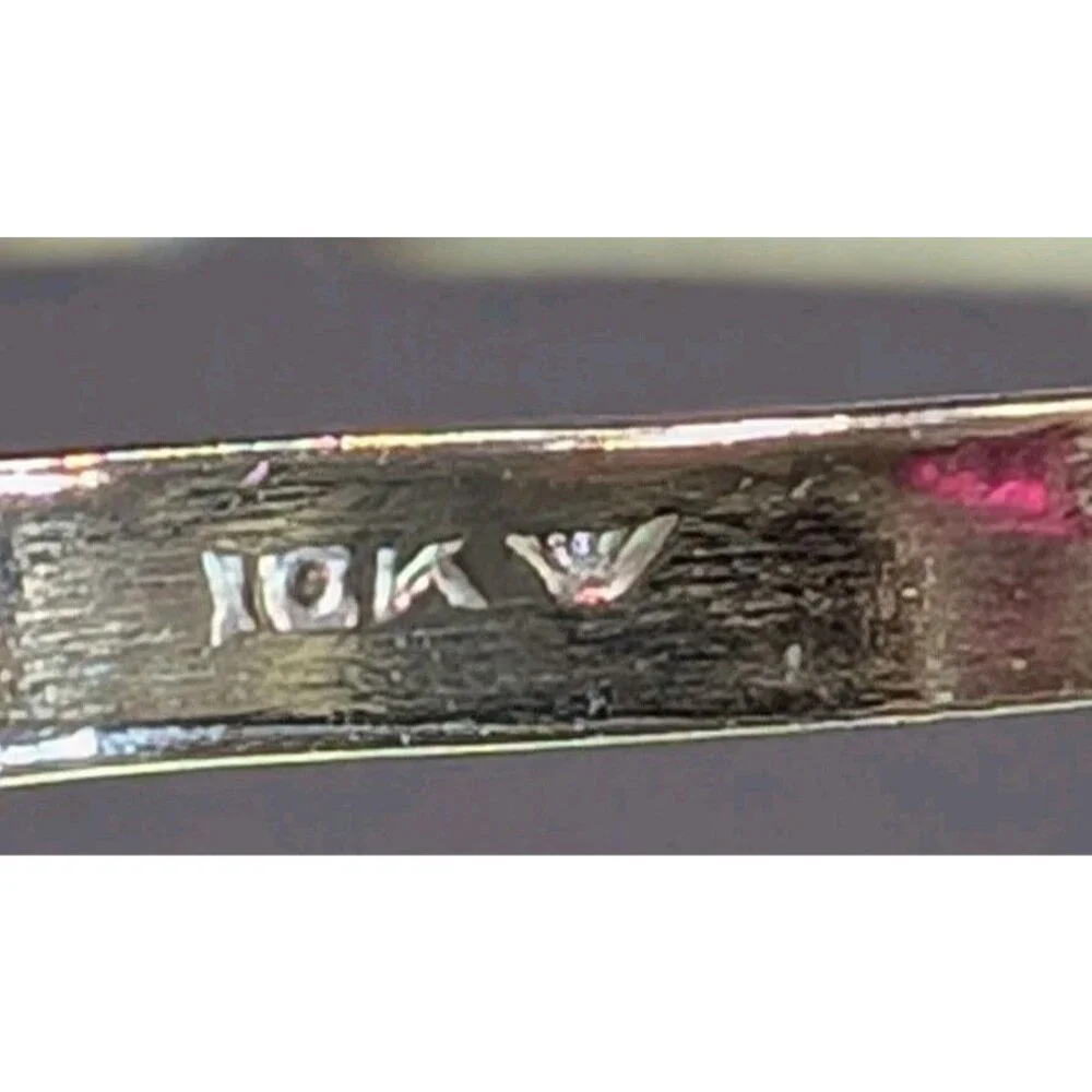 10K White‎ Gold Heart-Shaped Ruby & Diamond Accent Ring 9